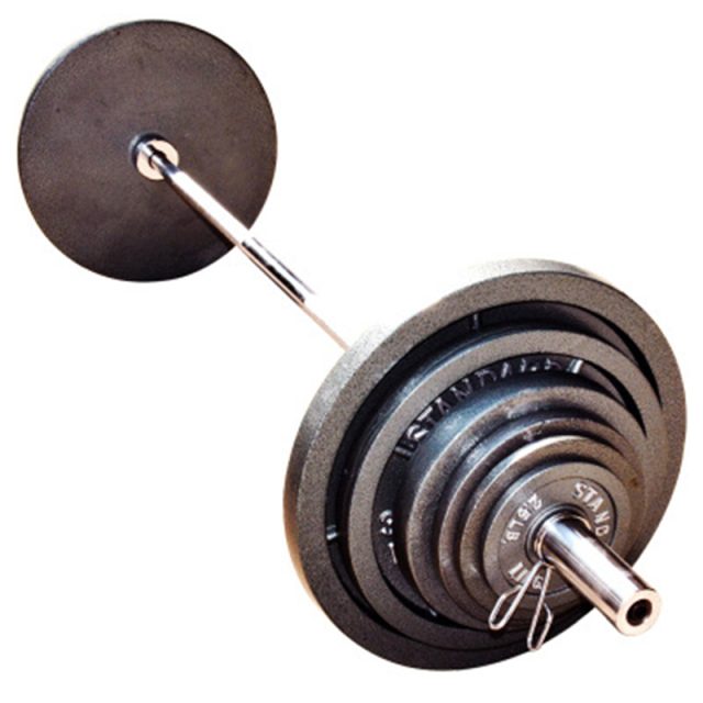 16 Weight Lifting Cast Iron Barbell (1)