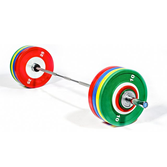 22 competition colored coated barbells (1)