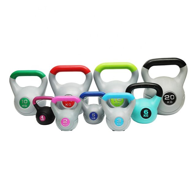 23 Double Color Plastic PE Kettlebell (5)