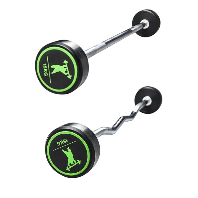 24 gym rubber coated barbells (1)