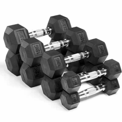 hex dumbbell set with rack for gyms