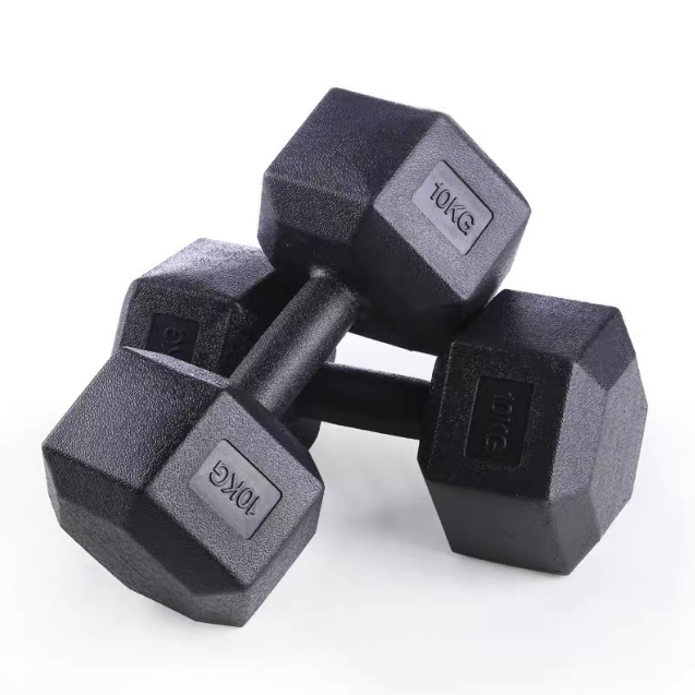 Affordable Hex Dumbbell Set with Rack 20kg Gym Weights (5) hex dumbbell set with rack for gyms