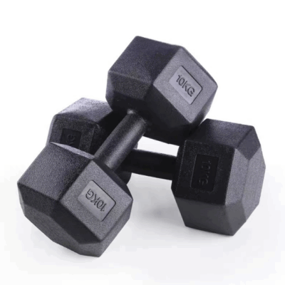 hex dumbbell set with rack for gyms