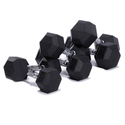 hex dumbbell set with rack for gyms