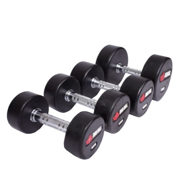 All Levels Rounded Dumbbells Bulk with Shock-Absorbing Grip (4) Rounded dumbbells bulk supply