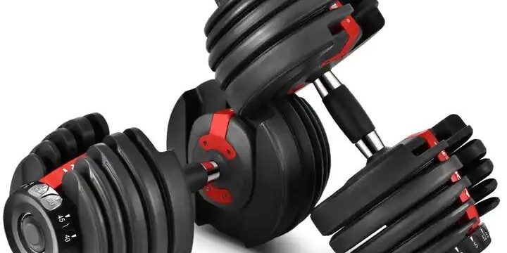 Automatic Adjustable Dumbbells 40kg 90lbs Manufacturer for Gym Use (1) Automatic adjustable dumbbells