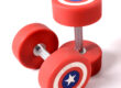factory red white rubber coated