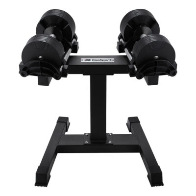 rubber dumbbell with weight plates CooSport