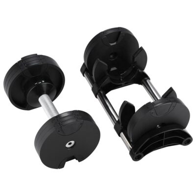 rubber dumbbell with weight plates CooSport