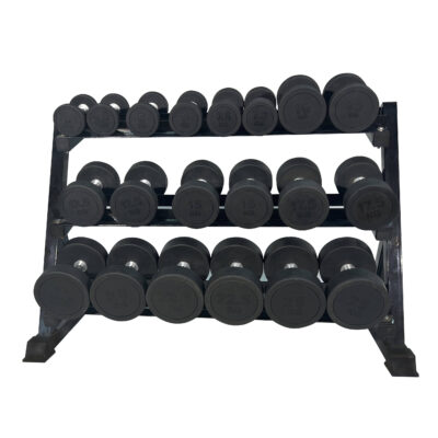 urethane gym dumbbells rubber coated