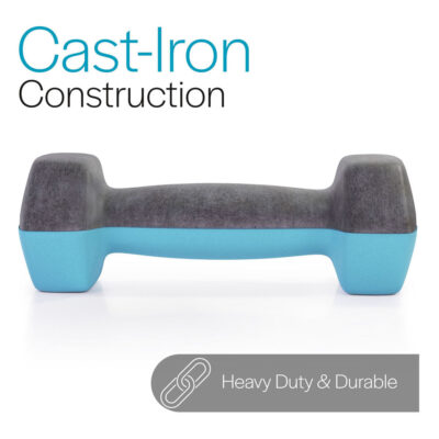 rubber dumbbells 1kg hex design