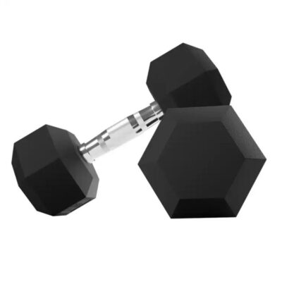 rubber coated steel hex dumbbells
