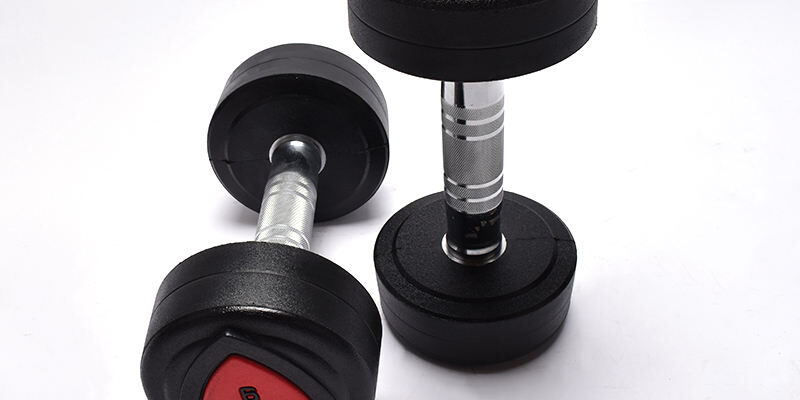 Fitness Commercial PU Coated Urethane Dumbbells Wholesale Supply (6) Urethane Dumbbells Wholesale
