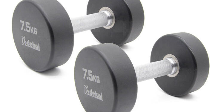 Gym Equipment Urethane Dumbbell Manufacturer Black PU Dumbbells (1) manufacturer black PU gym equipment