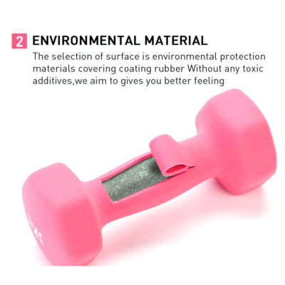 Hex neoprene dumbbell set with rack