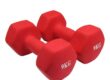 hexagonal neoprene dumbbells set for gym