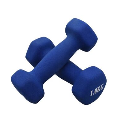hexagonal neoprene dumbbells set for gym
