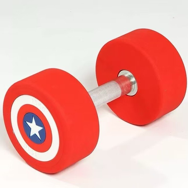 PU Coated Round Steel Dumbbells 5–30kg Factory Gym Equipment (3) dumbbell factory gym supply