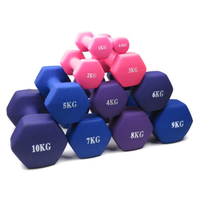 hex dumbbell with custom logo