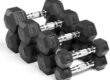 wholesale rubber hex dumbbell