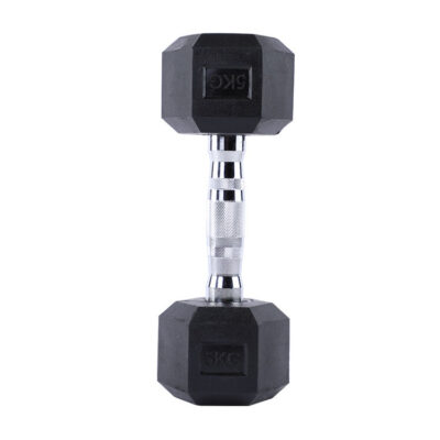 wholesale rubber hex dumbbell