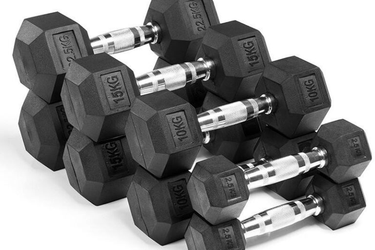 wholesale rubber hex dumbbell