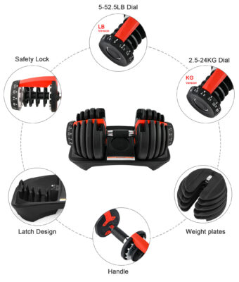 adjustable dumbbells for gyms