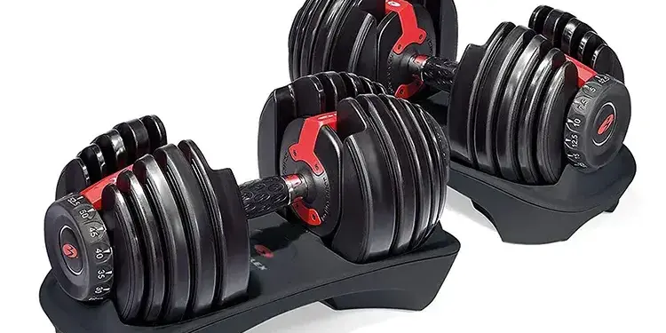 Wholesale Custom 90lb Steel Adjustable Dumbbells for Gym Training (6) adjustable dumbbells for gyms