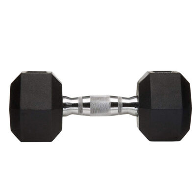 Wholesale rubber hex dumbbells set