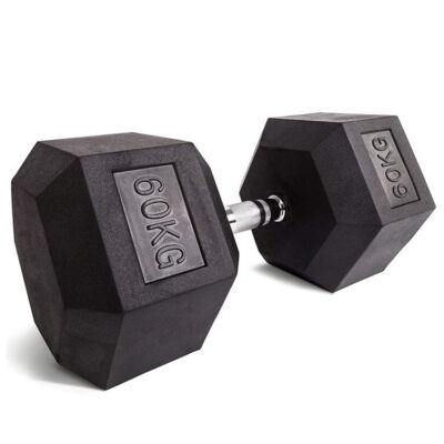 Wholesale rubber hex dumbbells set
