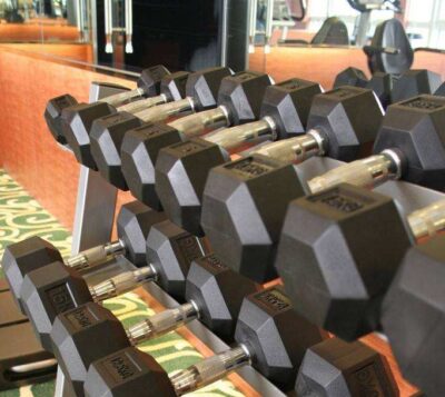 Wholesale rubber hex dumbbells set