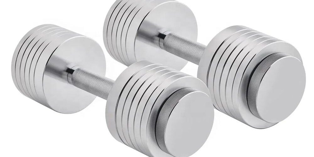 20kg Chrome Steel Adjustable Dumbbell Set