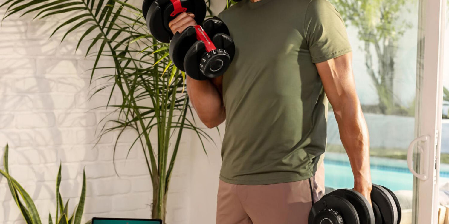 Adjustable Dumbbell 40KG 90LB Set