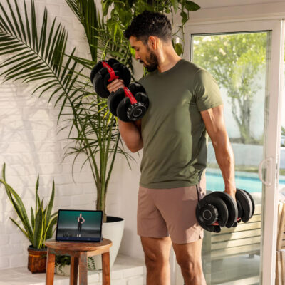 Adjustable Dumbbell 40KG 90LB Set