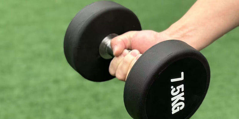 Commercial Round Head Dumbbells for Gym Weight Lifting (1) Commercial Round Head Gym Dumbbells