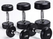 Round Urethane Rubber Dumbbells for Gym