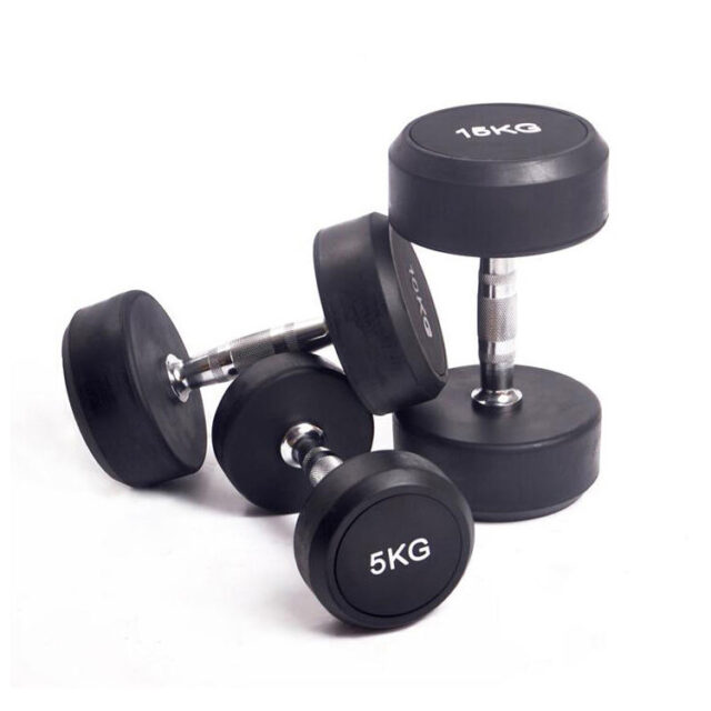 10KG Round Rubber Adjustable Dumbbell Set