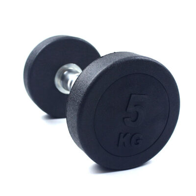 Round Rubber Coated Dumbbells Set