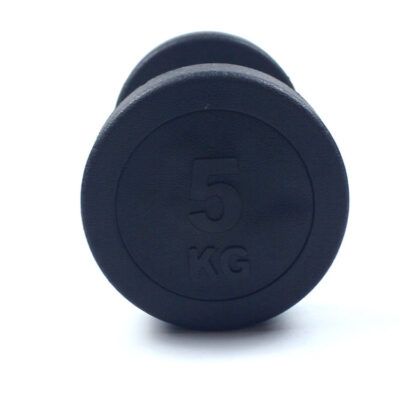 Round Rubber Coated Dumbbells Set