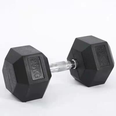 Rubber Coated Hex Dumbbells for Gym