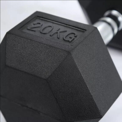 Rubber Coated Hex Dumbbells for Gym