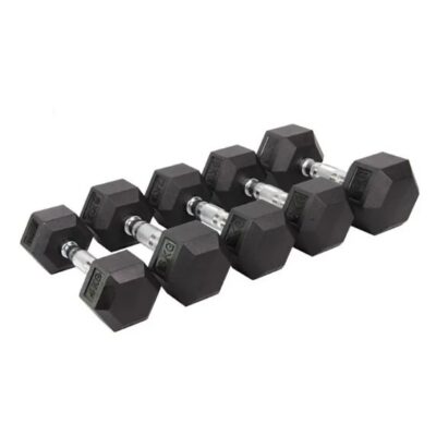 Factory Direct Rubber Hex Dumbbell Set