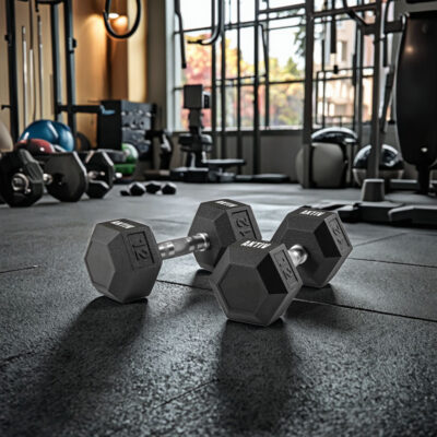 Factory Direct Rubber Hex Dumbbell Set