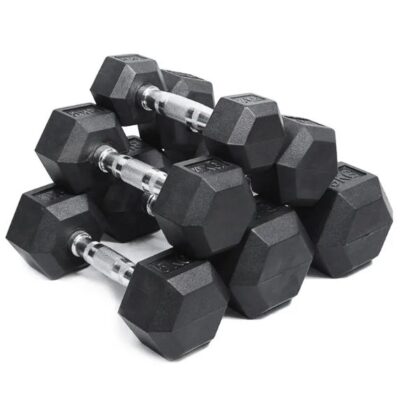 Factory Direct Rubber Hex Dumbbell Set