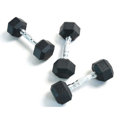 Tellus 2.5–10kg Hex Dumbbells Set