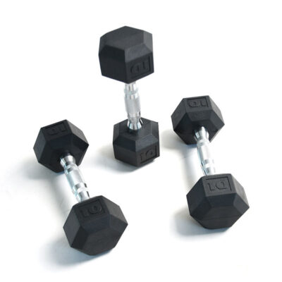 Tellus 2.5–10kg Hex Dumbbells Set