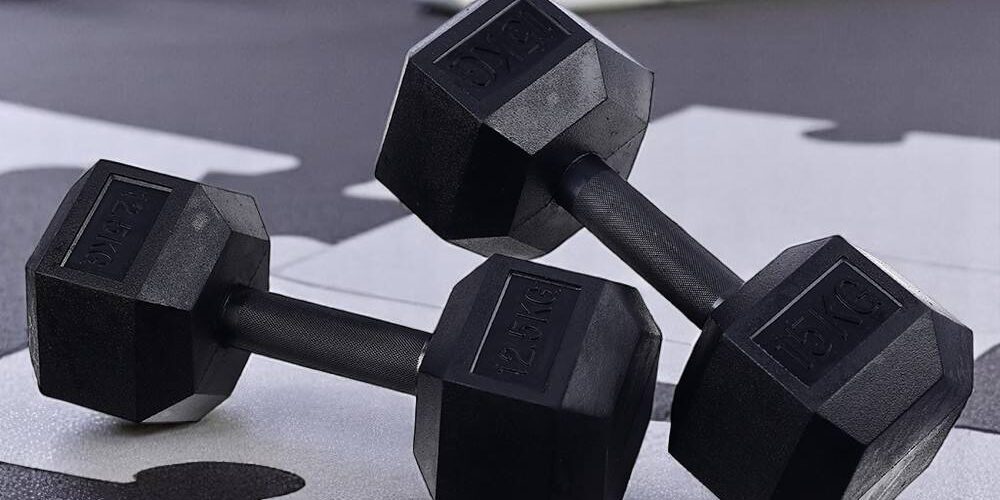 Tellus 2.5–10kg Hex Dumbbells Set