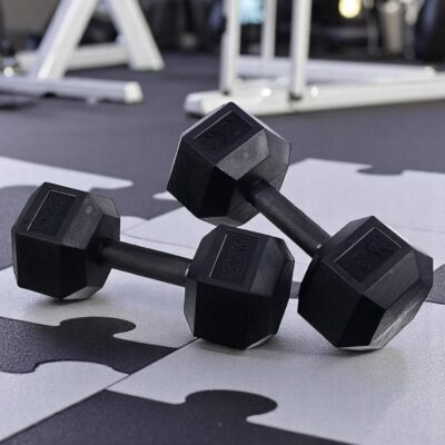 Tellus 2.5–10kg Hex Dumbbells Set