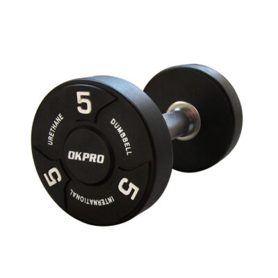 Round PU Gym Dumbbell China Wholesale