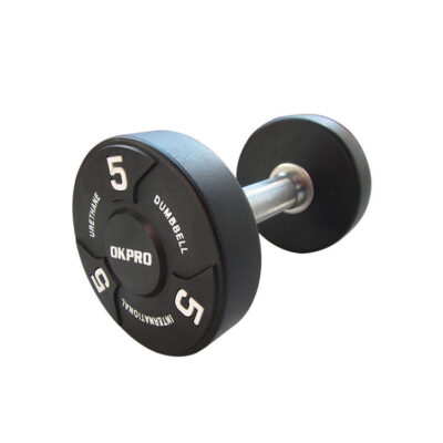 Round PU Gym Dumbbell China Wholesale